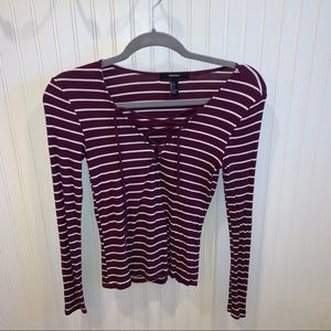 Forever 21 Striped Long Sleeve